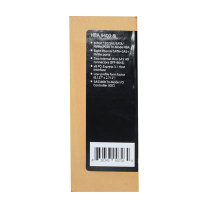 LSI Broadcom 9400-8i SAS 12Gbps 8-Ports PCIe Tri-Mode Storage Host Bus Adapter (NOT FOR HOME PC)