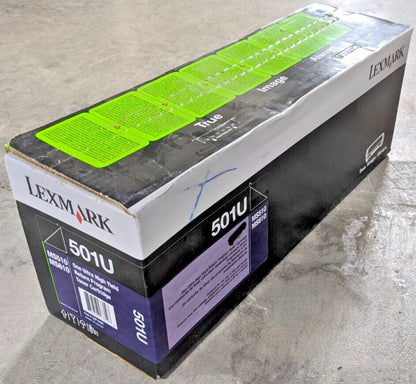 Genuine Lexmark 501U Black High Yield Toner Cartridge 20K Page MS510dn MS610 NEW