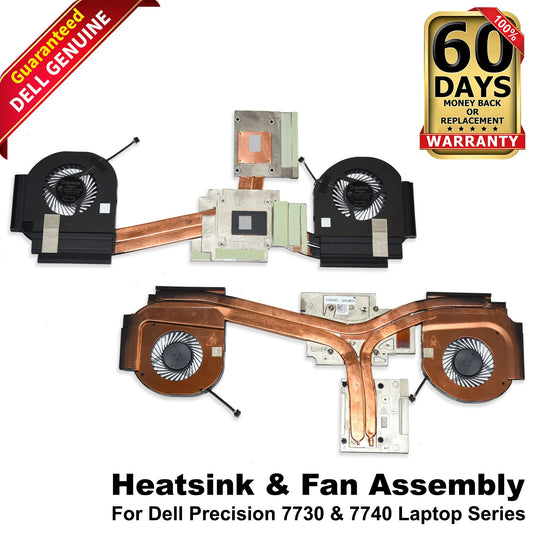 Dell Precision 7730 CPU GPU Fan Heatsink for AMD Radeon Pro WX 4150 4GB 59N74