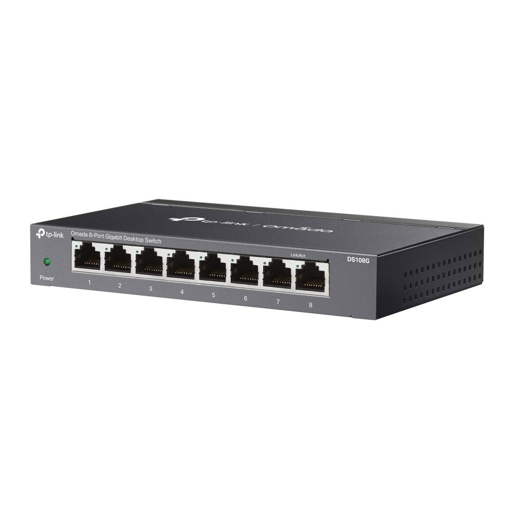 TP-Link DS108G | Omada 8-Port 10/100/1000Mbps Gigabit Unmanaged Desktop Switch