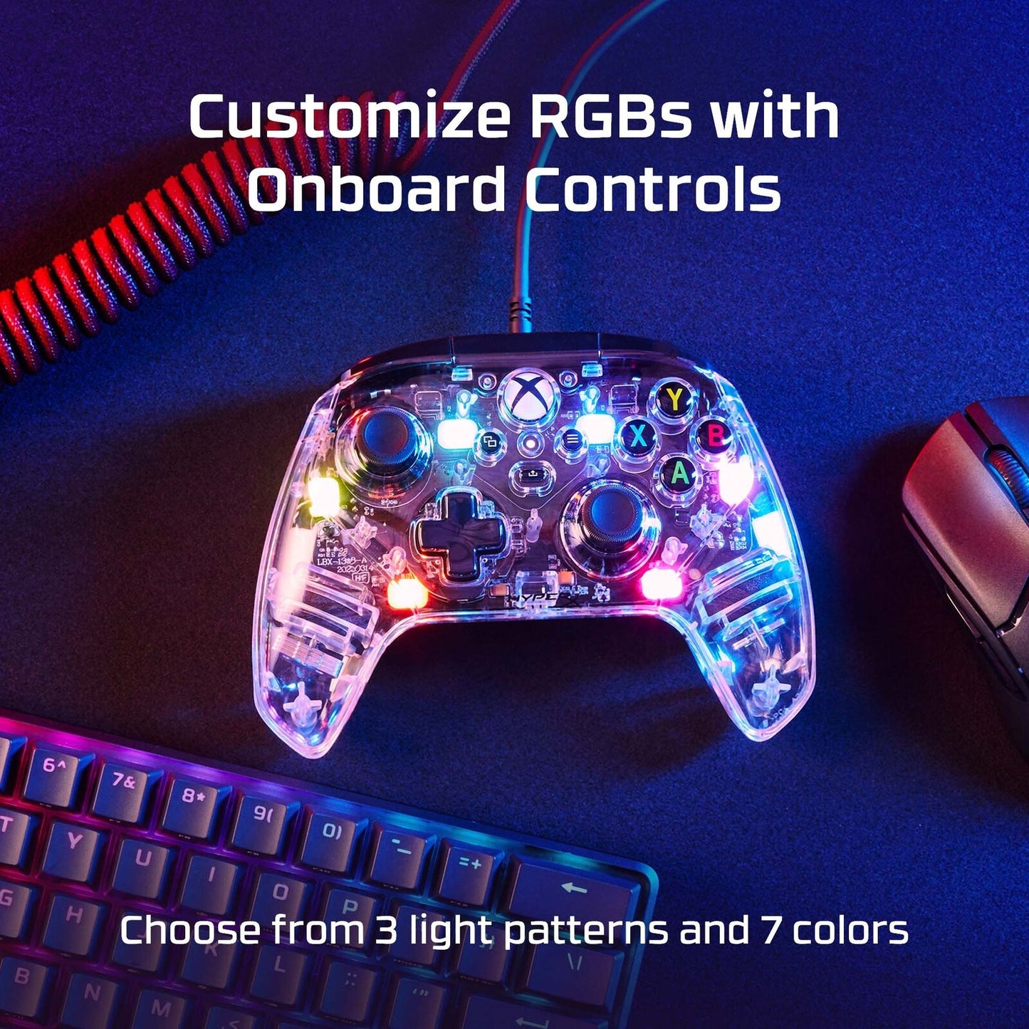 HyperX Clutch Gladiate - Wired Gaming RGB Controller - Xbox
