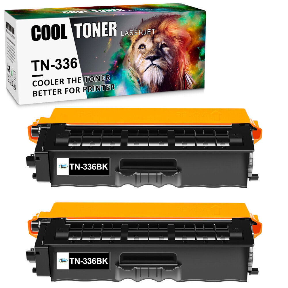 2PK TN336 Toner Cartridge For Brother TN336BK HL-L8350CDW MFC-L8850CDW L8600CDW