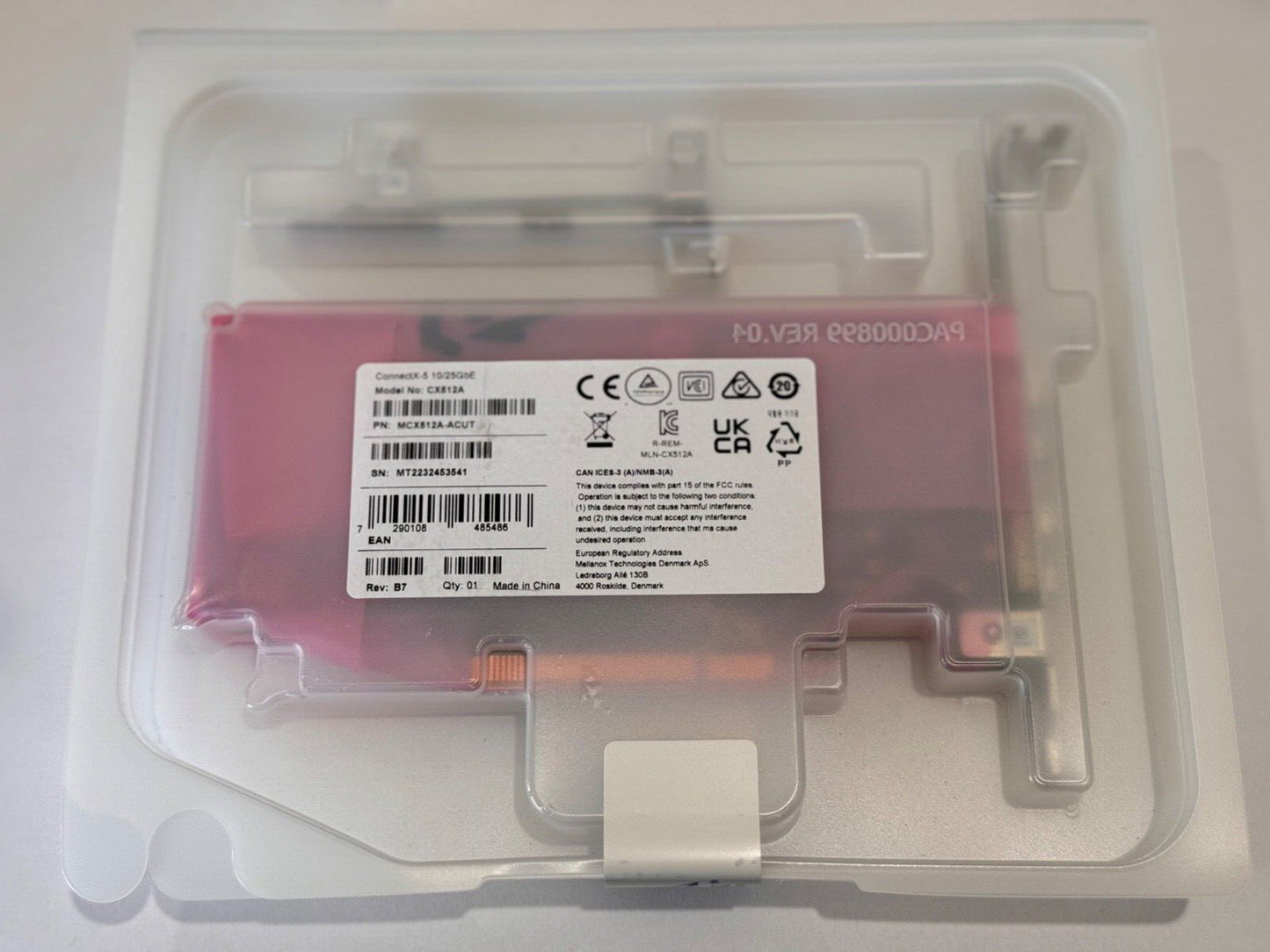 Mellanox MCX512A-ACUT Dual Port 25GbE SFP28 ConnectX-5 PCIe 3.0 x 8 Both Bracket
