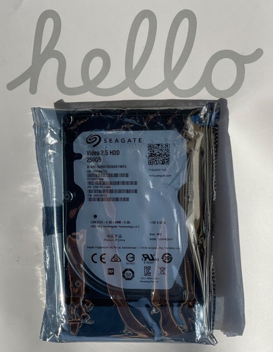 Factory Sealed! Seagate ST250VT000 VIDEO 250GB 5.4K RPM 2.5" SATA HDD