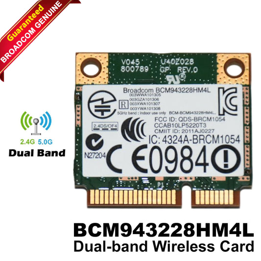 Lot X10 Dell E6520 E6420 E5520 Dual Band WIRELESS WIFI CARD BCM943228HM4L 1JKGC
