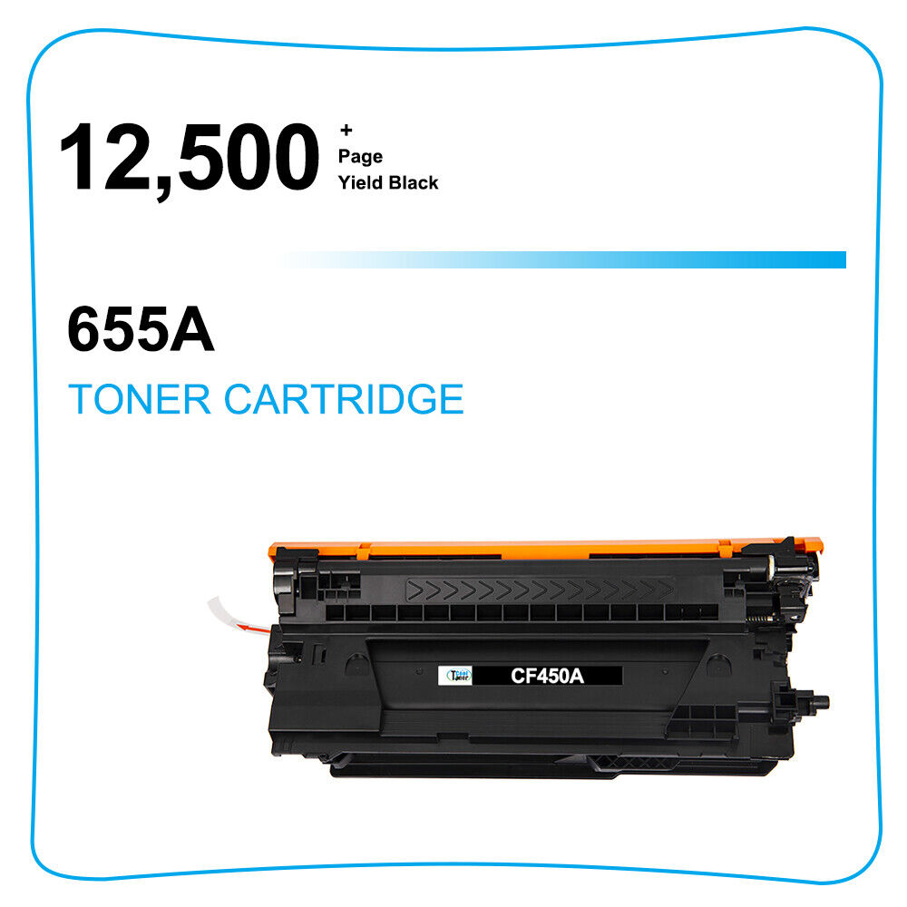 1 Magenta Toner Compatible For HP CF450A 655A LaserJet M652dn M652n M653dn M653x