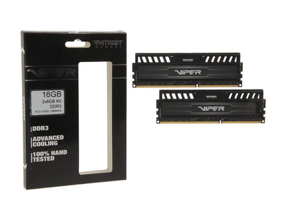 Patriot Viper 3 16GB (2 x 8GB) 240-Pin PC RAM DDR3 1866 (PC3 15000) Desktop Mem