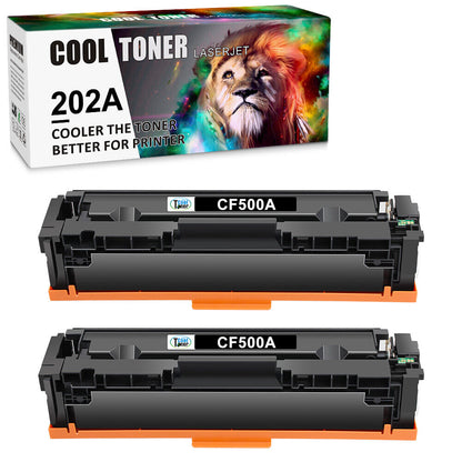 2 Toner Compatible with HP 202A CF500A Color LaserJet Pro M254dw M281cdw M281fdw