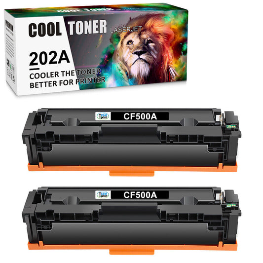 2 Toner Compatible with HP 202A CF500A Color LaserJet Pro M254dw M281cdw M281fdw