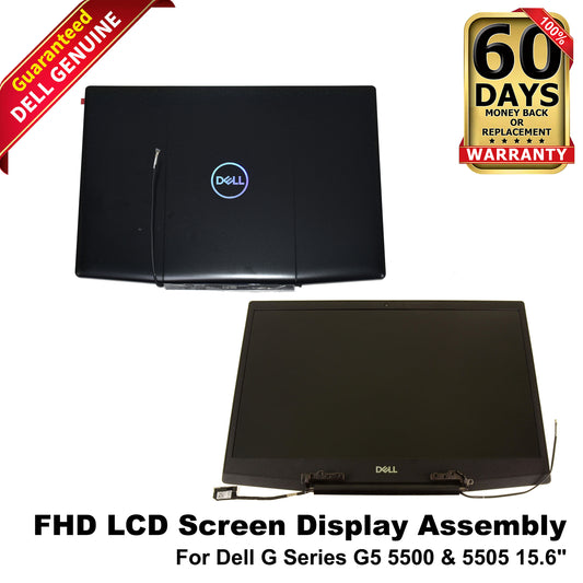 Dell G Series G5 5500 5505 15.6" FHD 60Hz LCD Display Assembly MTXPT - Black