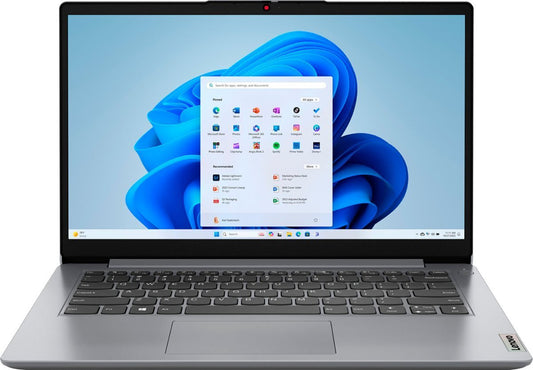 New Lenovo ideapad 1 14" HD Celeron N4020 4GB 128GB + 256GB SSD Cam Windows 11 S