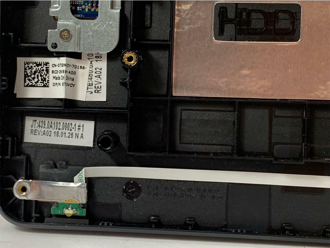 New OEM Dell Latitude 3580 Palmrest Touchpad w/Fingerprint Reader - TGWCY 0TGWCY