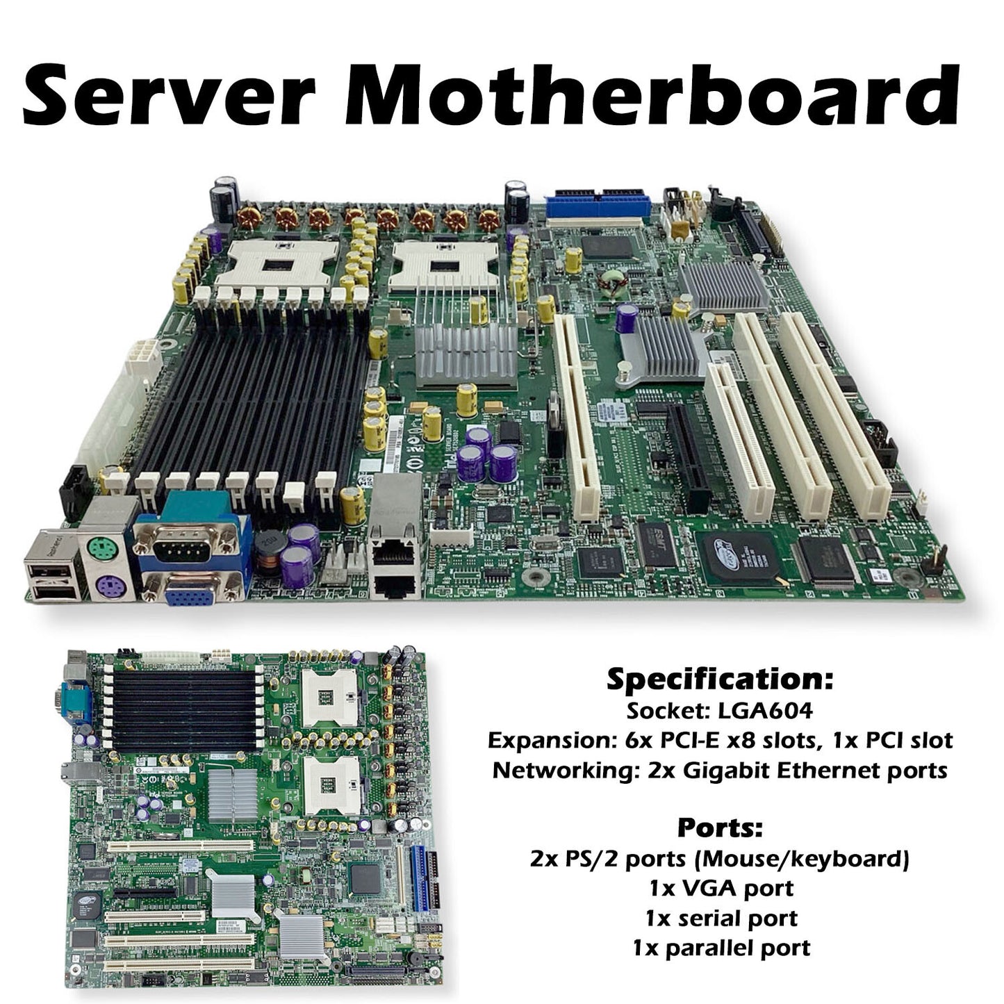New Intel SE7520BD2VD2 E7520 Chipset Socket 604 BBDVBBD2 Motherboard D10352-451