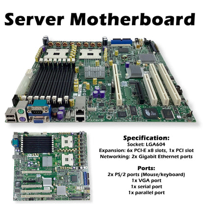 New Intel SE7520BD2VD2 E7520 Chipset Socket 604 BBDVBBD2 Motherboard D10352-451
