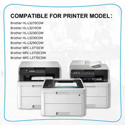 2x DR223 Drum 2xTN227 BK Toner Compatible With Brother HL-L3210CW HL-L3230CDW