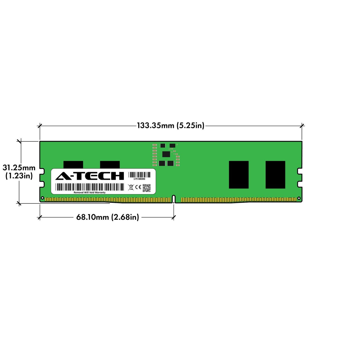 32GB 4x 8GB DDR5-5200 Supermicro H13SRE-F Memory RAM