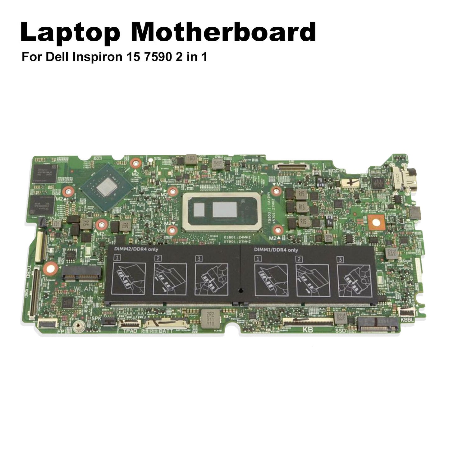 Dell Inspiron 15 7590 Core i7-8565U 1.80GHz DDR4 Nvidia MX250 Motherboard X8Y3N