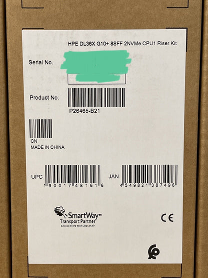 HPE ProLiant DL36X DL360 DL365 Gen10+ Plus 8SFF 2NVMe CPU1 Riser Kit x16 x8 G10+