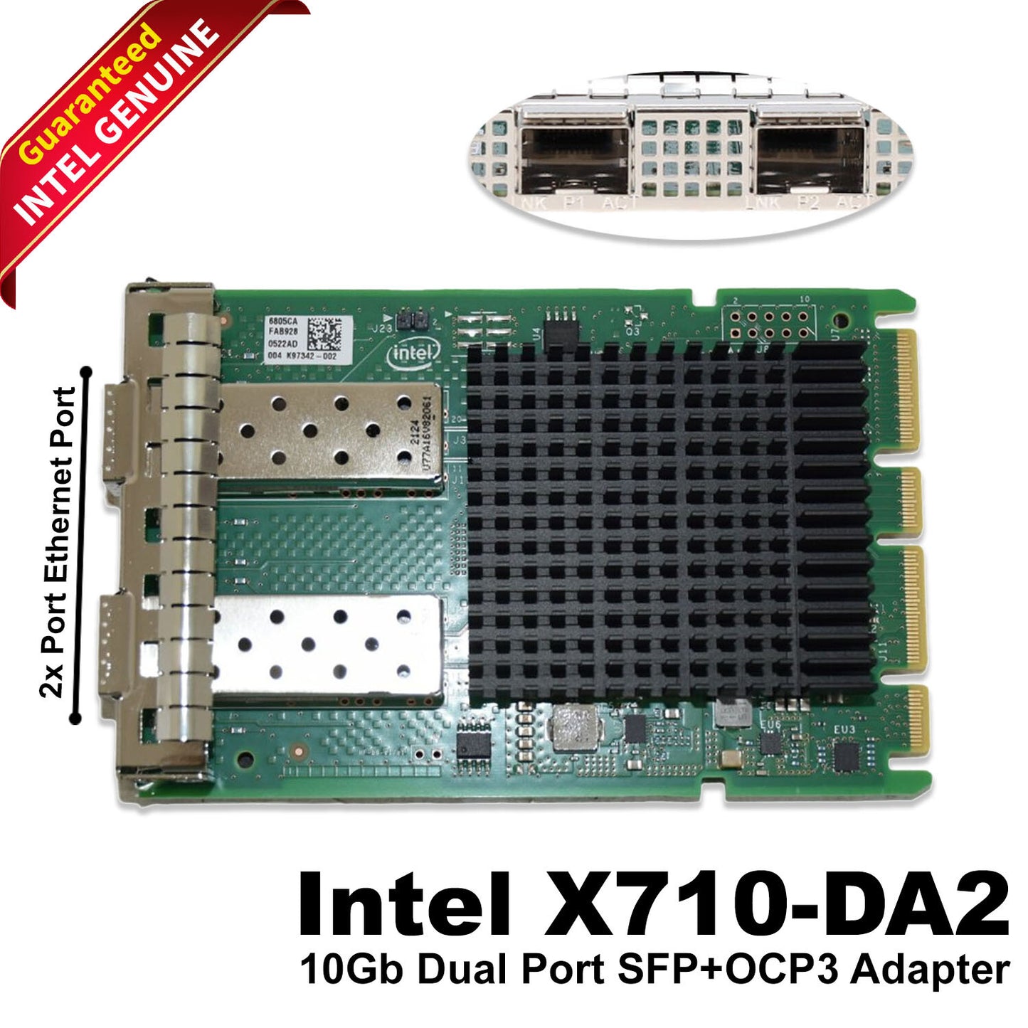 HPE Intel X710-DA2 10Gb 2-Port SFP+ OCP3 Adapter P28778-B21 P31327-001