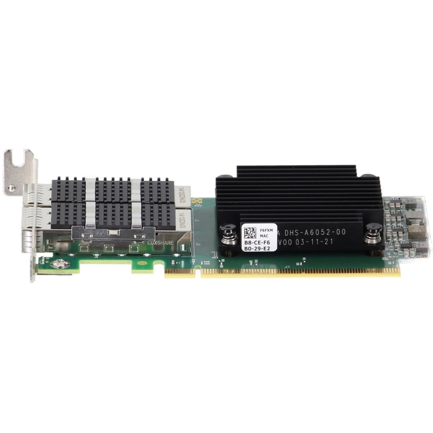 Dell Mellanox ConnectX-6 CX623106A Dx Dual 100GbE QSFP56 LP Adapter (F6FXM) -CR