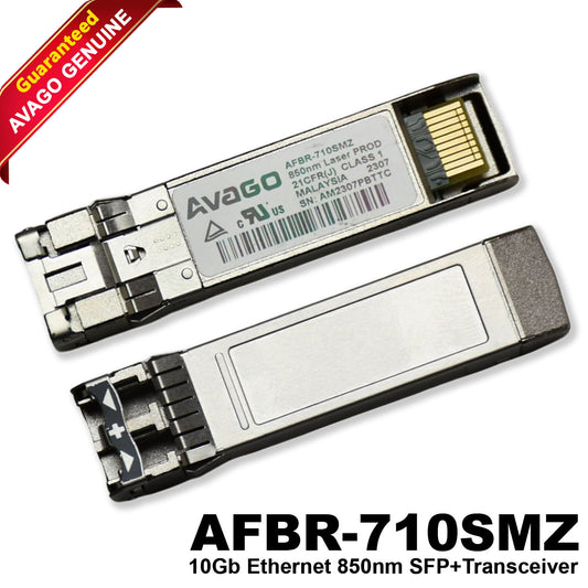 Lot of 20 Broadcom Avago 10GBASE-SR MMF 850nm 400m SFP+ Transceiver AFBR-710SMZ