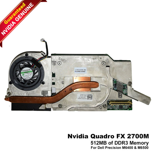 LOT x10 Dell Precision M6400 M6500 Nvidia Quadro FX 2700m 512MB Video Card MDX3J