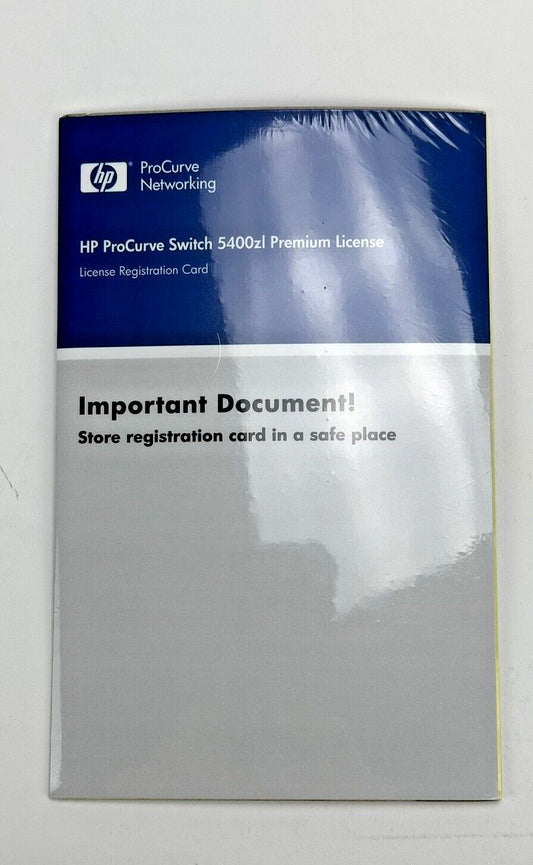 New Sealed HP ProCurve Switch 5400zl Premium License J8994A