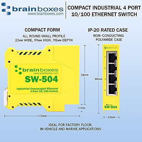 Brainboxes SW-504 EBA Brain|SW-504 R Network Commercial