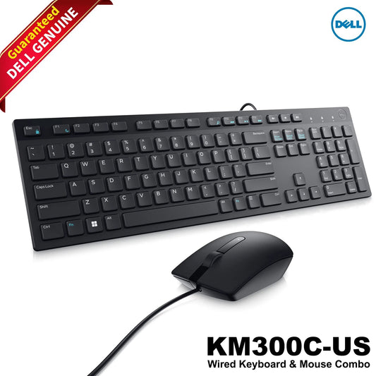 Dell Wired USB Keyboard G4D2W & MS116 Mouse Combo US Layout 104 Keys
