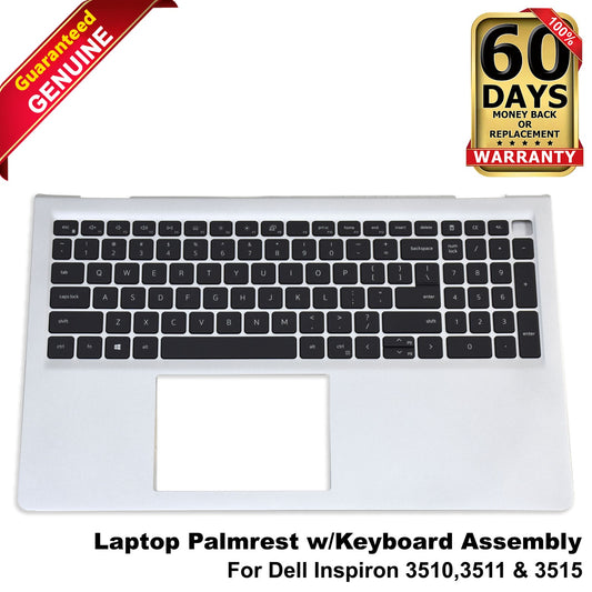 Dell Inspiron 3510 3511 3515 Palmrest Backlit English Keyboard Assembly N28MD