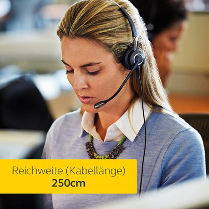 Jabra BIZ 2400 II Duo Bluetooth USB MS Skype Optimized Noise-Cancelling Headset