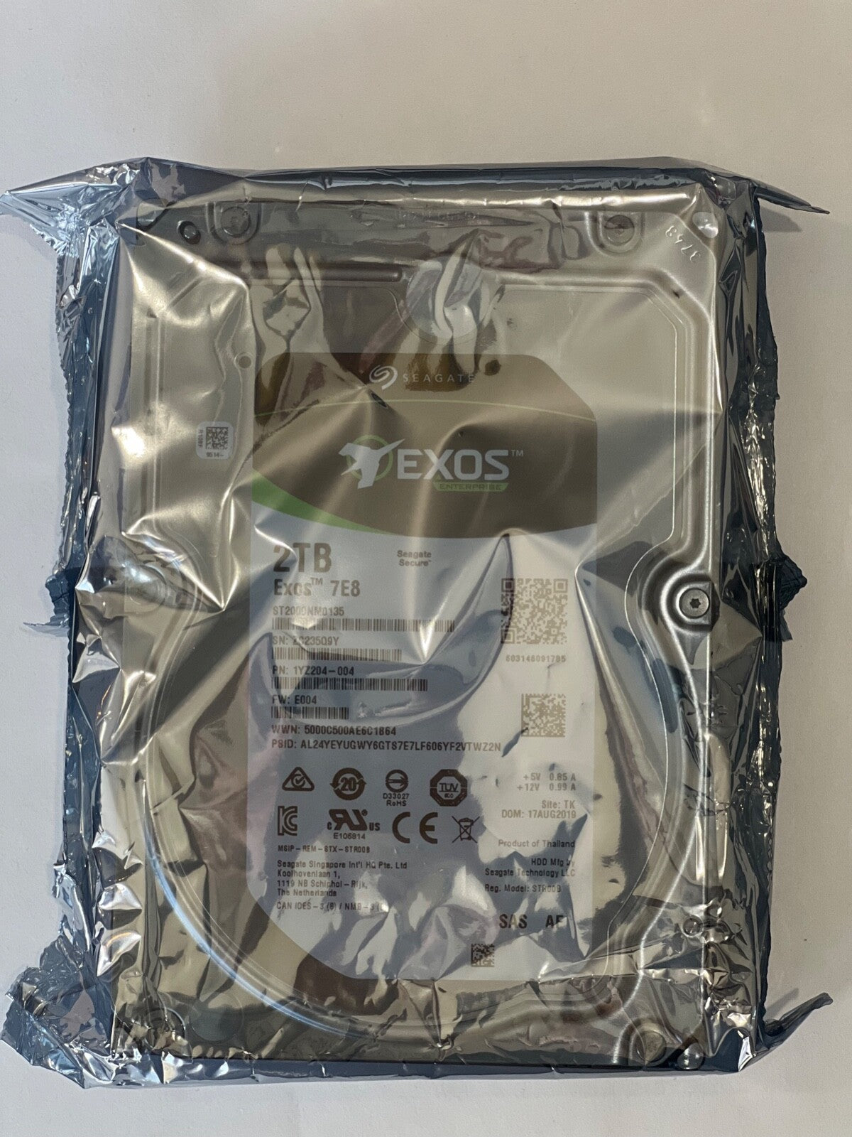 NEW!!! SEAGATE EXOS TM 7E8 ENTERPRISE ST2000NM0135 2TB 7200RPM 12Gb/s 3.5IN HDD