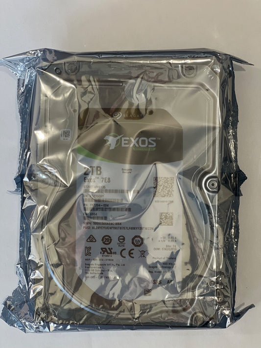NEW!!! SEAGATE EXOS TM 7E8 ENTERPRISE ST2000NM0135 2TB 7200RPM 12Gb/s 3.5IN HDD