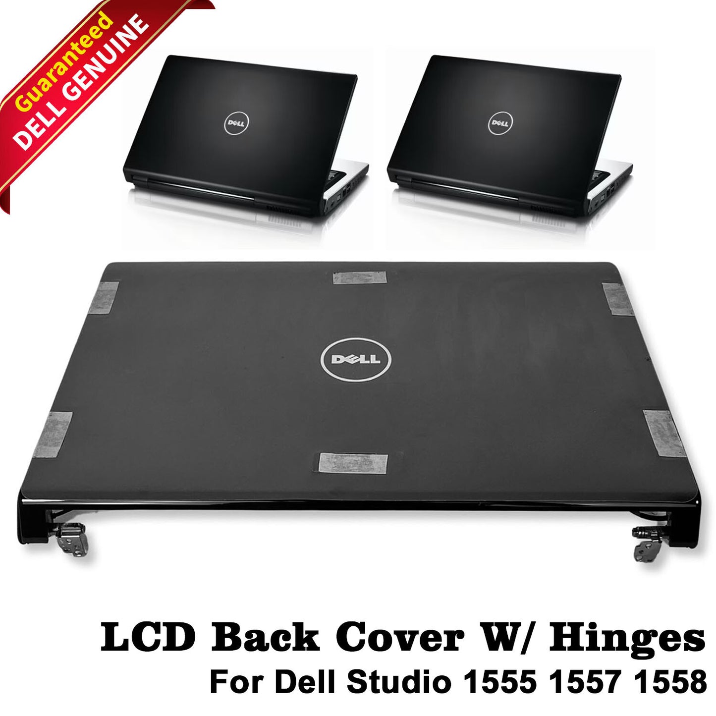 New Dell Studio 1555 1557 1558 15.6" LCD Back Cover Lid 7CP9G N0YN9 W393J W855P