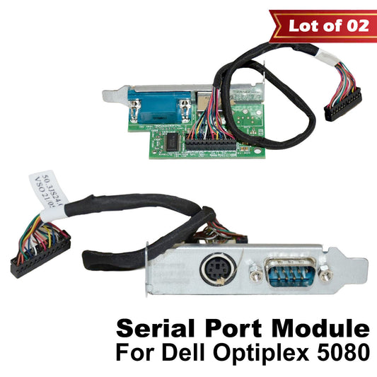 Lot of 2 Dell OptiPlex 5080 3090 7090 SFF PS2 Serial Half Height Module 6YVJ0