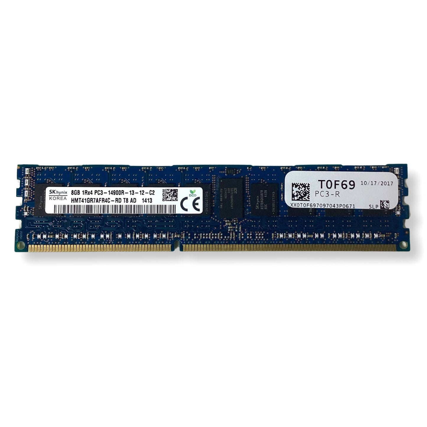 Hynix HMT41GR7AFR4C-RD 8GB 1Rx4 PC3-14900R 1866MHz Server RAM Memory T0F69