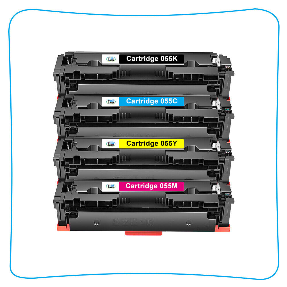 4 PK CRG-055 Toner Set For Canon imageCLASS MF743Cdw MF745Cdw MF746Cdw With CHIP