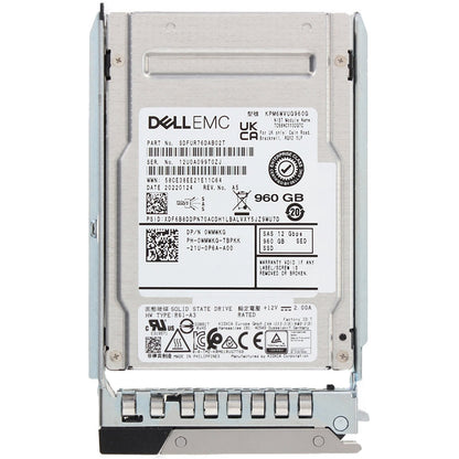 Dell 960GB 12/24Gbps SAS MU TLC SED FIPS 2.5 SSD KPM6WVUG960G CPO (WMWKG) -R (NOT FOR HOME PC)
