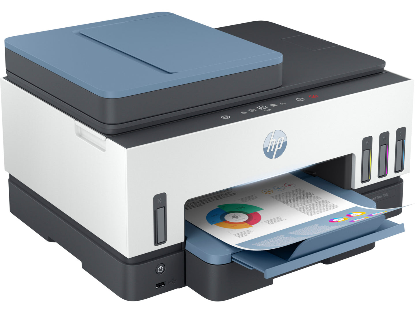 HP Smart Tank 7602e All-in-One InkJet Printer, Color Mobile Print, Copy, Scan,