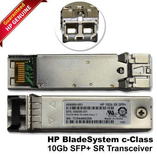 Lot of 10 HP BladeSystem c-Class 10Gb SFP+ SR Transceivers 455885-001 456096-001