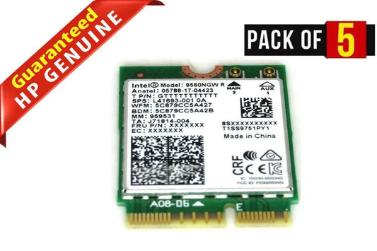 Lot of 5 OEM HP Chromebook 11 G7 2X2 INT JFP2 NV80 Intel Wireless WiFi Card wLAN