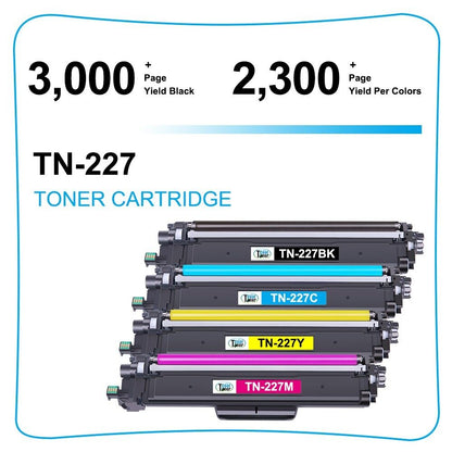 10 TN227 Compatible With Brother TN223 Toner HL-L3210CW HL-L3270CDW MFC-L3770CDW