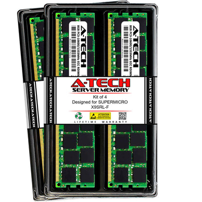 32GB 4x 8GB PC3-10600R RDIMM Supermicro X9SRL-F X9DRFF-7TG+ X9DBL-iF Memory RAM