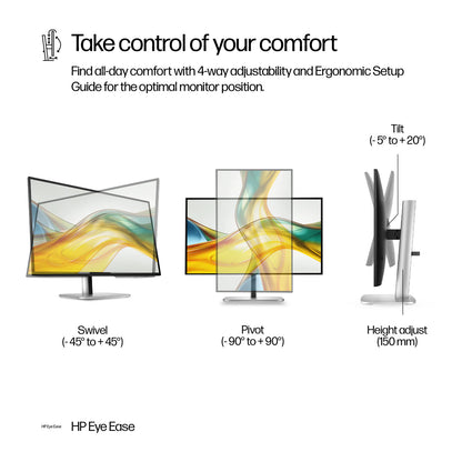 HP Series 5 Pro 27 inch QHD Monitor - 527pq 27" QHD (2560 x 1440) 50-100 Hz