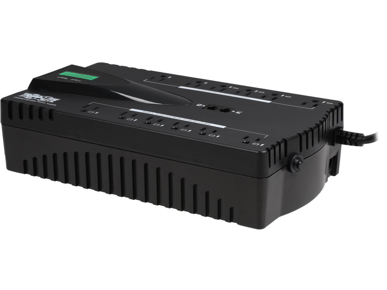 TRIPP LITE ECO ECO850LCD 850 VA 425 Watts 12 Outlets UPS with Enhanced LCD Inter