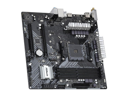 ASRock B450M/AC R2.0 AM4 AMD Promontory B450 SATA 6Gb/s Micro ATX Motherboard