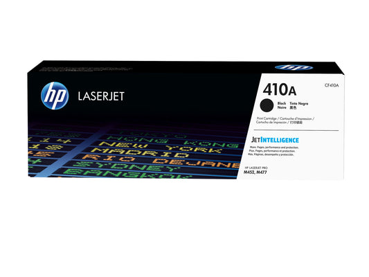 HP 410A Black Original LaserJet Toner Cartridge, ~2,300 pages, CF410A