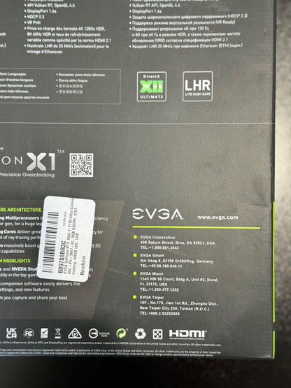EVGA NVIDIA GeForce RTX 3060 Ti FTW3 ULTRA GAMING 8GB Video Card- 08G-P5-3667-KL