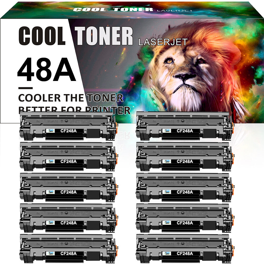 10pack CF248A High Yield Toner for HP 48A LaserJet Pro M15w M16a MFP M28w M28a