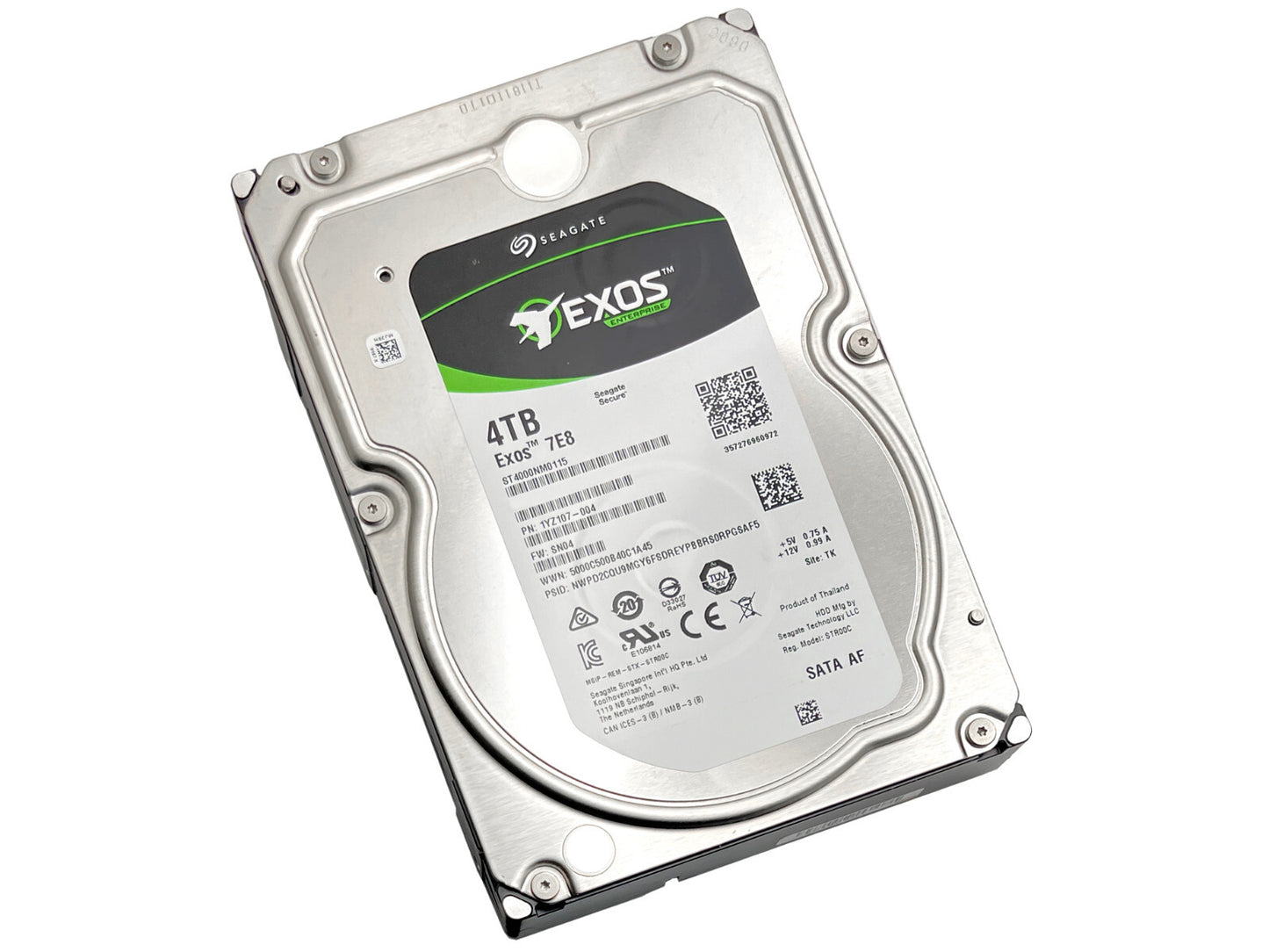 Seagate Exos 7E8 4TB 7200RPM SATA 6Gb/s 3.5" Enterprise Hard Drive ST4000NM0115